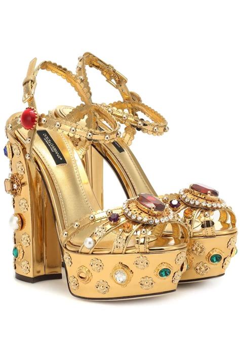 dolce gabbana platform sandals|dolce and gabbana embellished sandals.